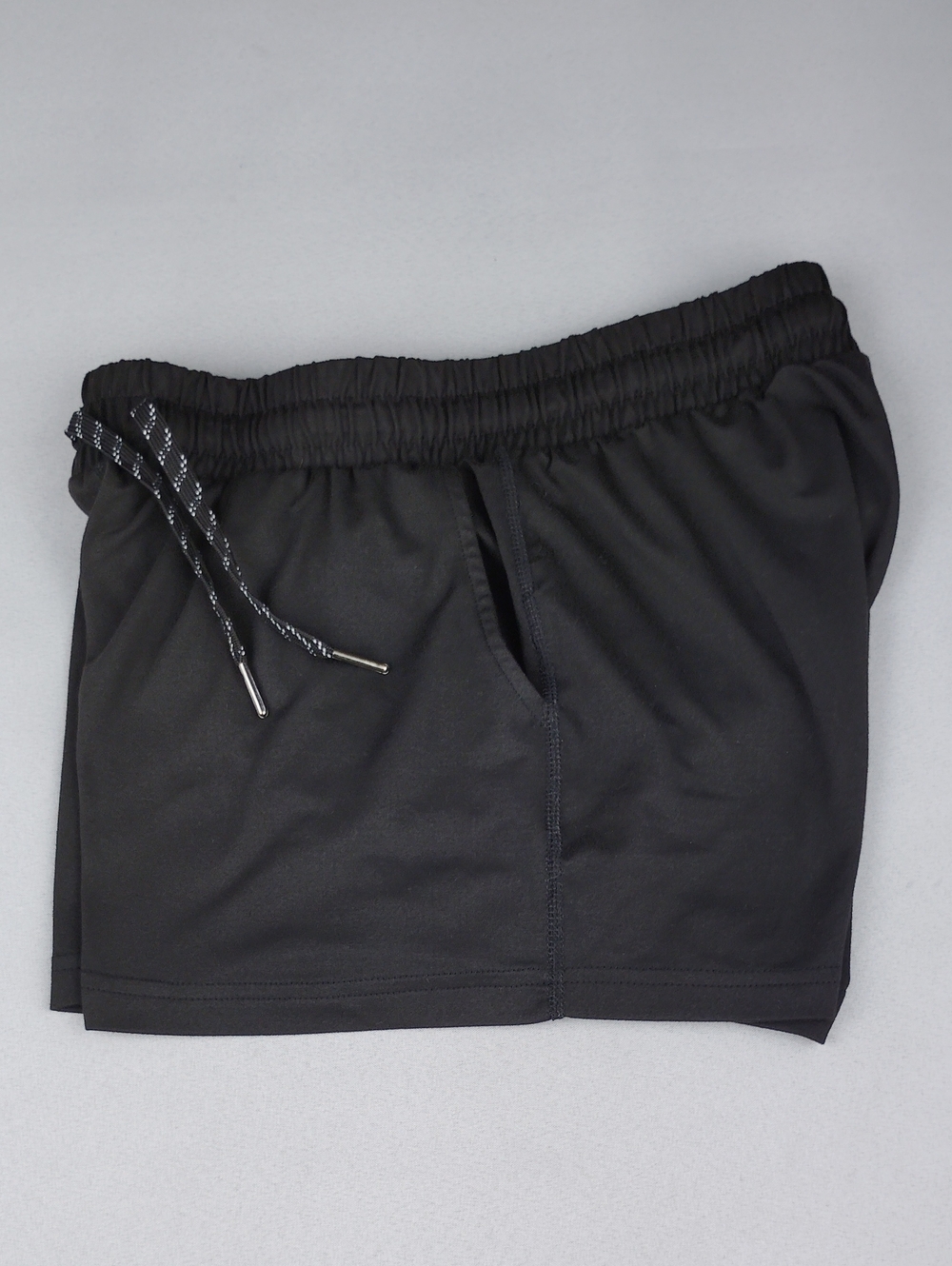 Yogalicious Women's Black Athletic Drawstring Shorts.